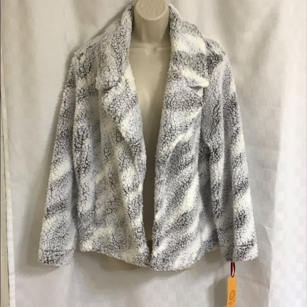 Ruby Rd fuzzy jacket